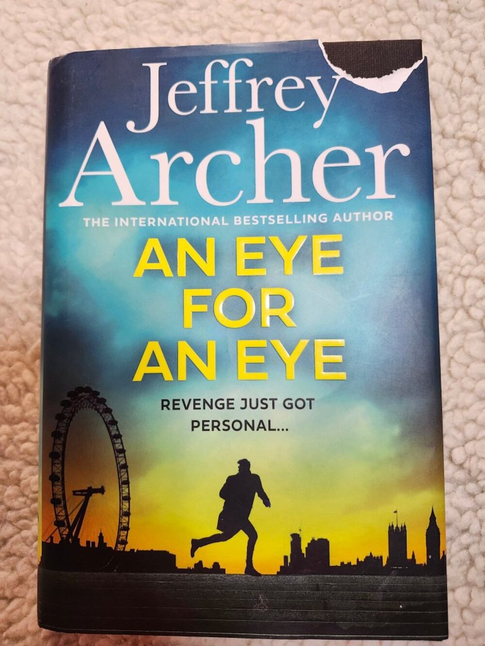 Jeffrey Archer An Eye For An Eye Hardcover 2024 HarperCollins Mystery DJ Tear